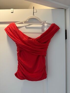 Abercrombie & Fitch Red Modal-Blend Tee